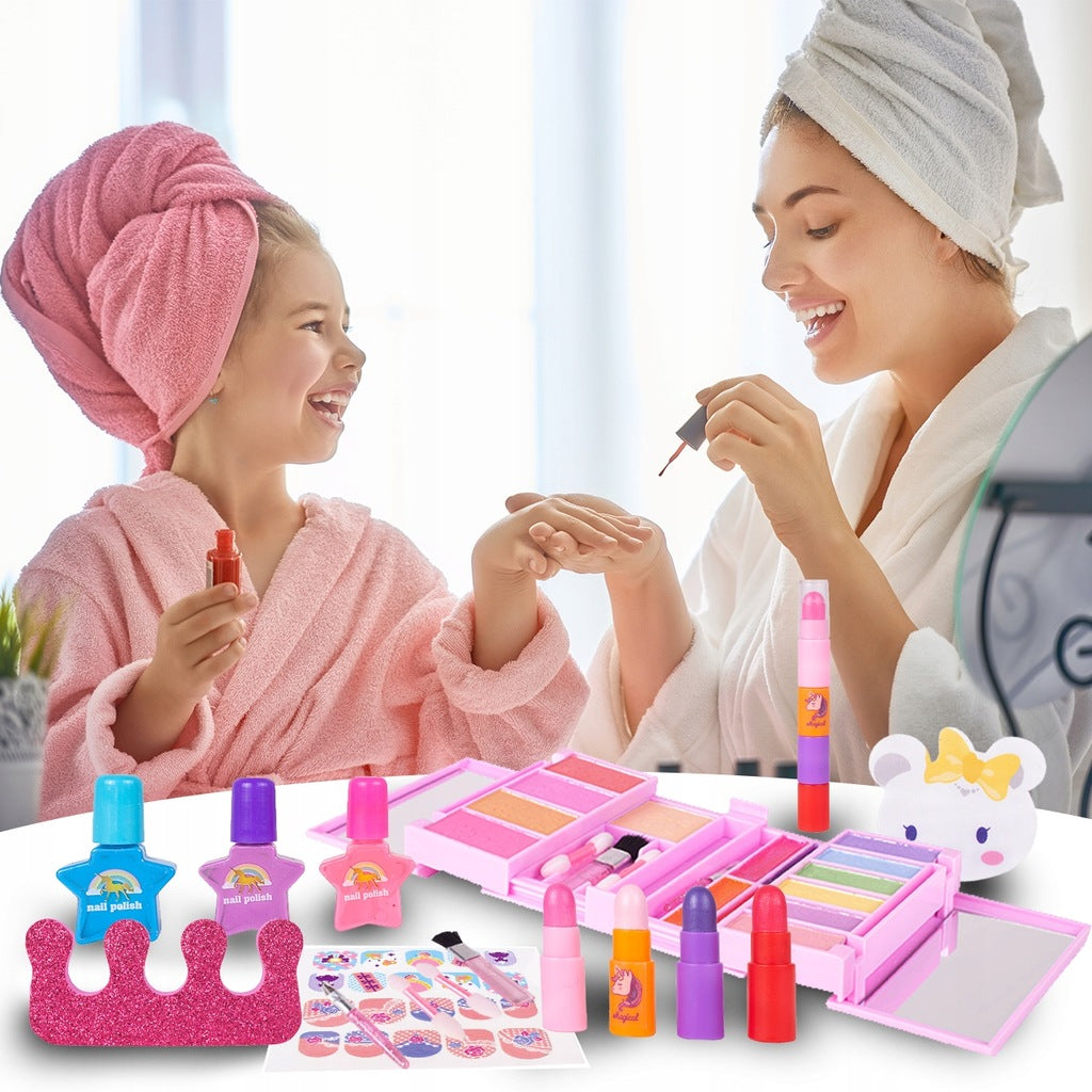 Zestaw do Makijażu Paznokci Kosmetyki Cienie Lakiery Hello Kitty dla Dzieci