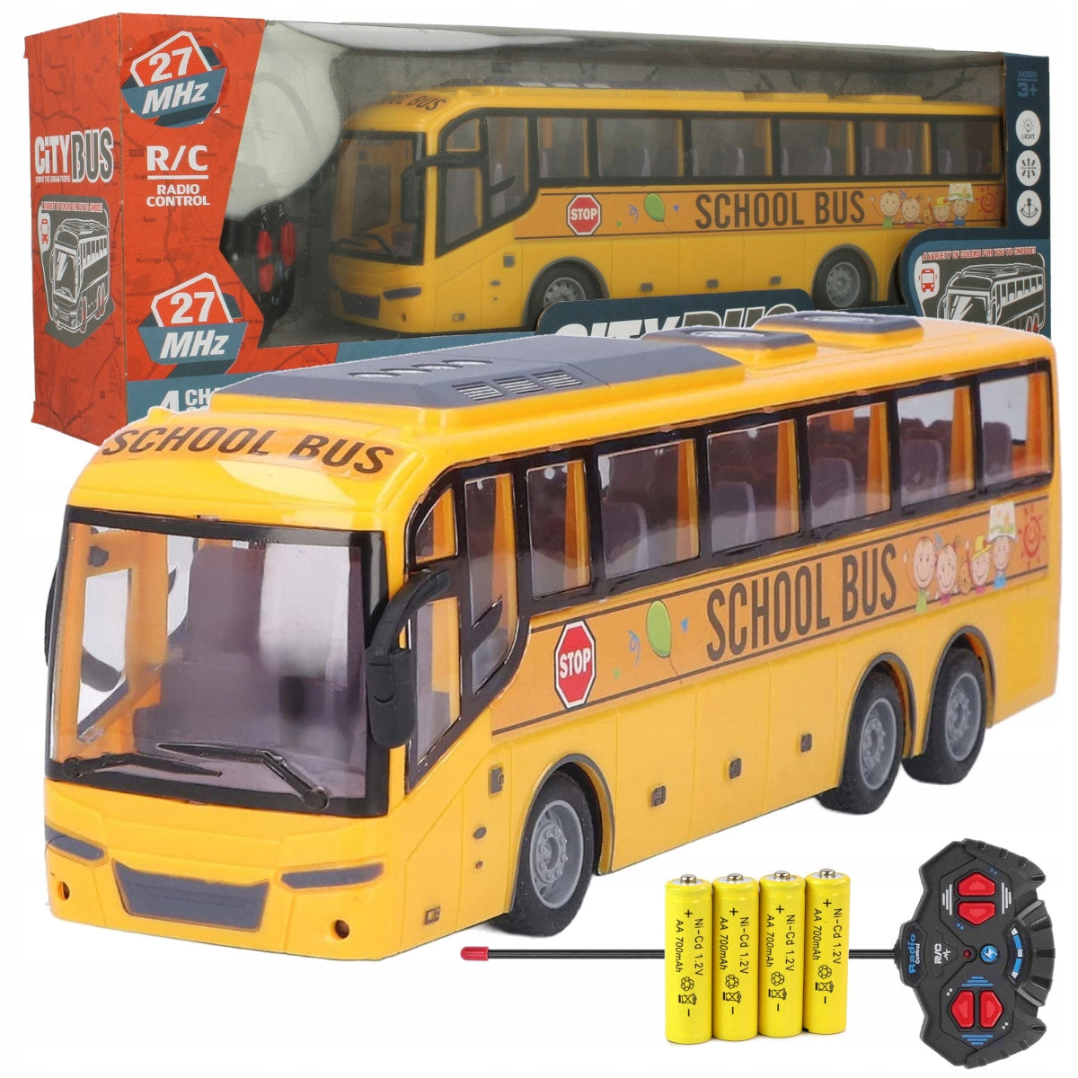 Autobus ZDALNIE STEROWANY Samochód Auto RC Światła Prezent Święta Dziecko