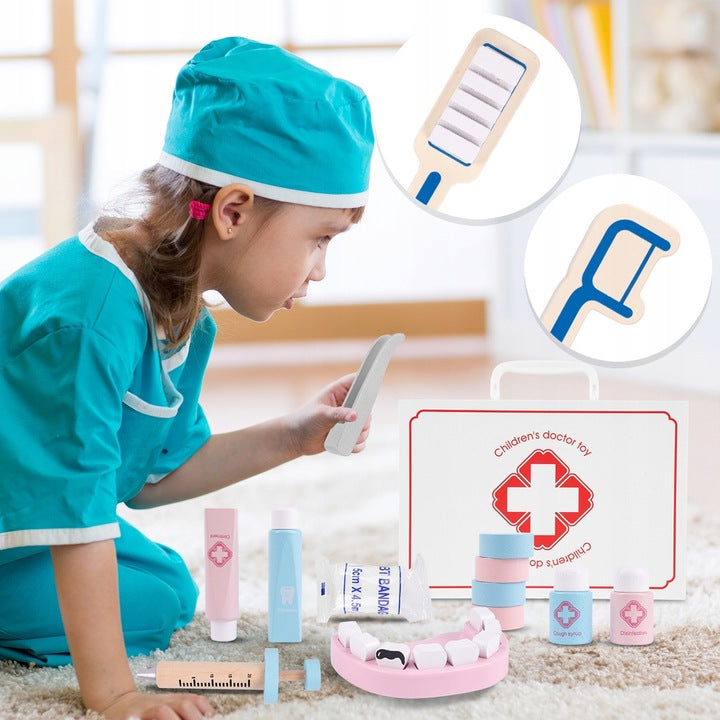 Zestaw Lekarski Małego Doktora Lekarza Mały Lekarz Doktor Zabawka Stetoskop