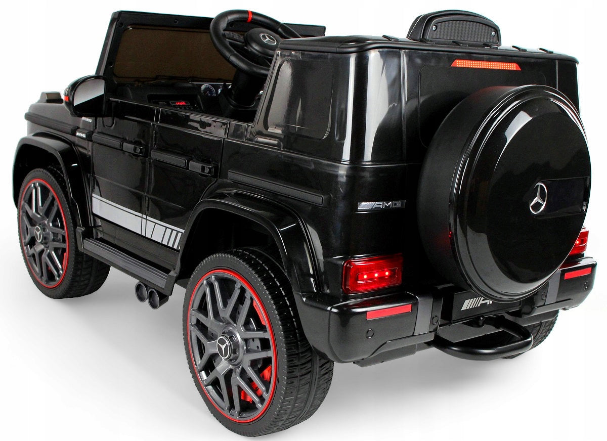 Mercedes G63 Autko na Akumulator Pilot Czarny 90W 12V 7Ah Skórzany Fotel