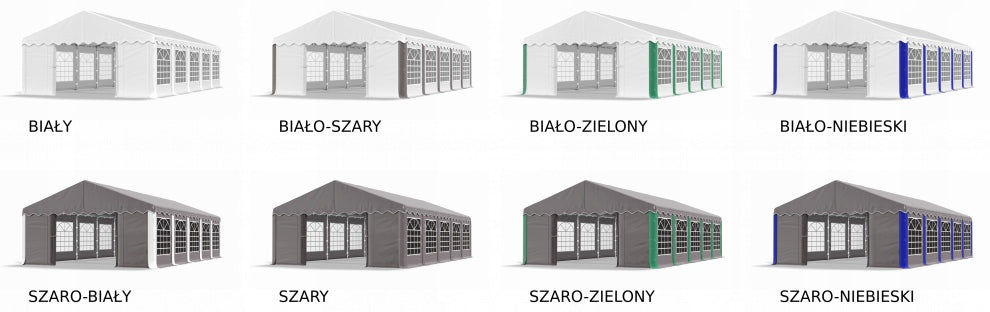 Namiot Ogrodowy Imprezowy Przemysłowy Magazynowy - LETNI BIAŁY POVES 3x10m