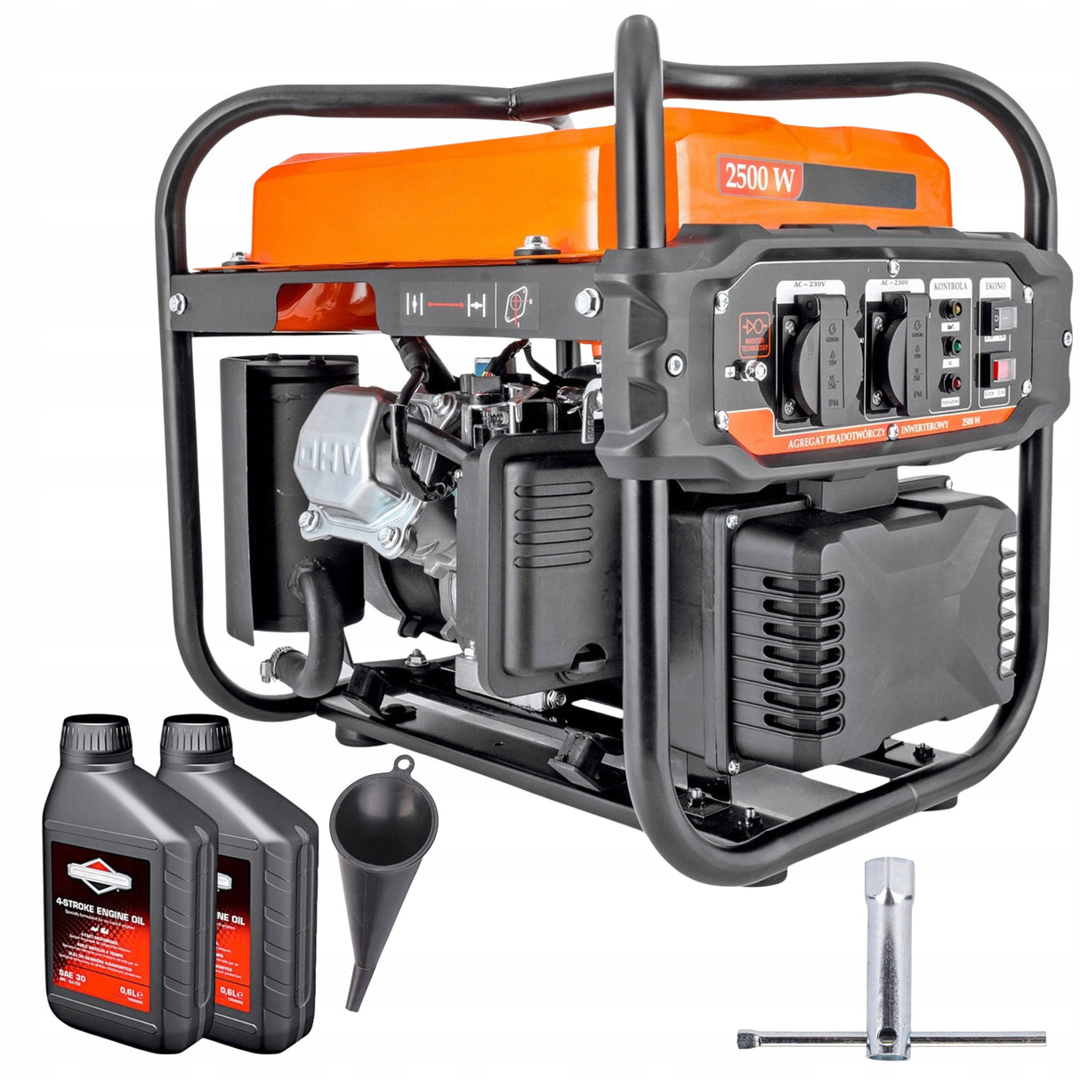 Generator Prądu Agregat Prądotwórczy 2500W AVR Zestaw + Gratisy Prezent