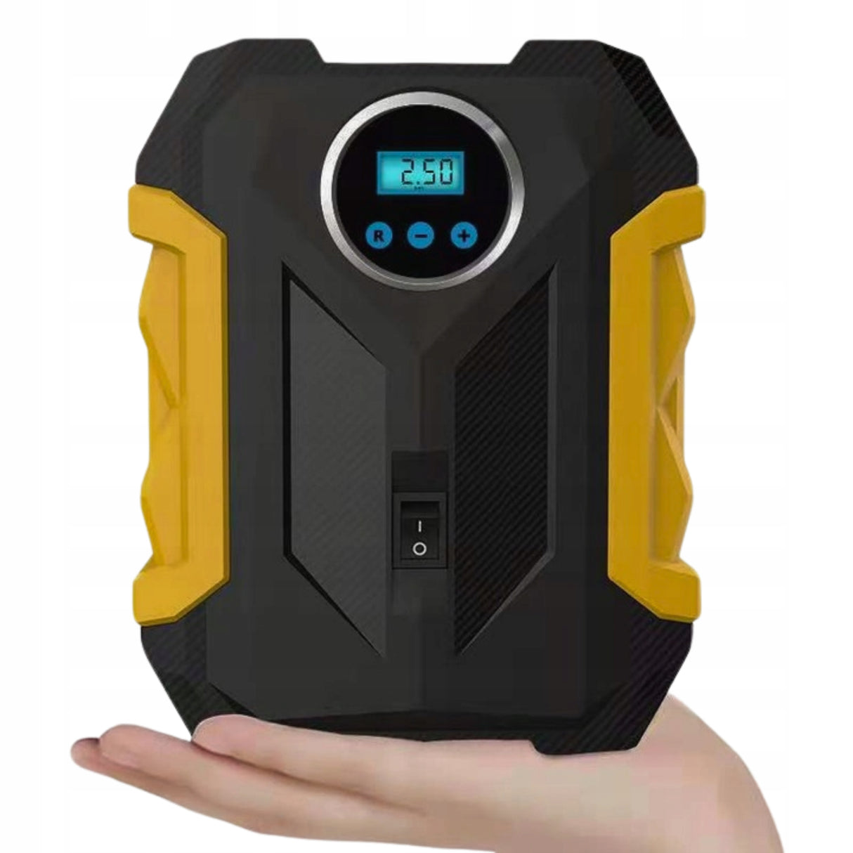 KOMPRESOR SAMOCHODOWY Pompka Elektryczna Sprężarka do Kół 12V LCD LED POVES