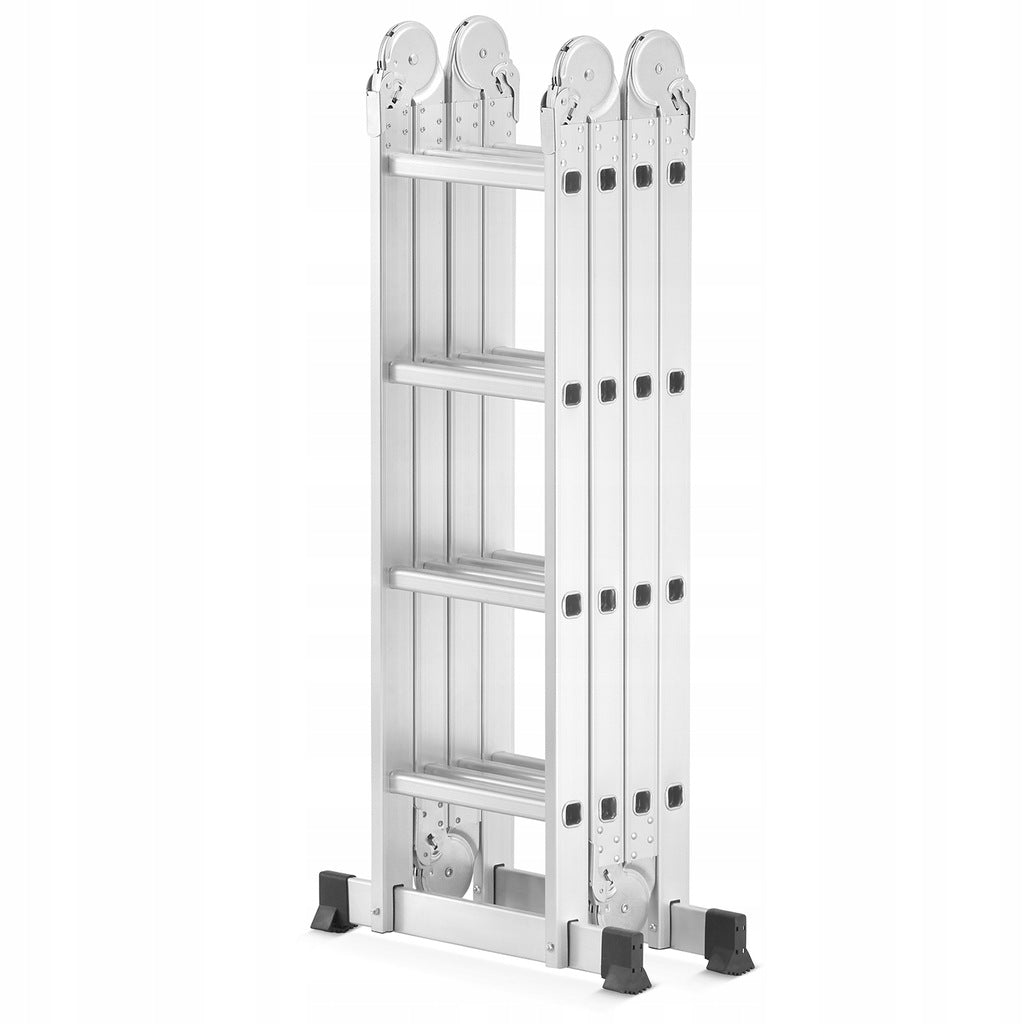 Drabina Aluminiowa wielofunkcyjna przegubowa składana 4x4 +podest Aluminium