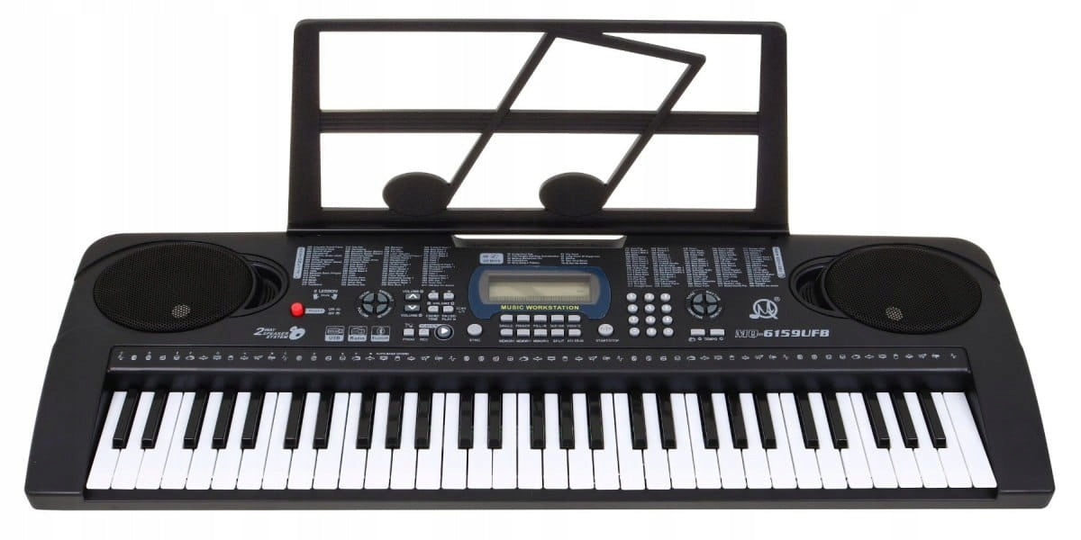Keyboard Organy dla Dzieci Organki Stojak na Nuty Mikrofon do Nauki Gry