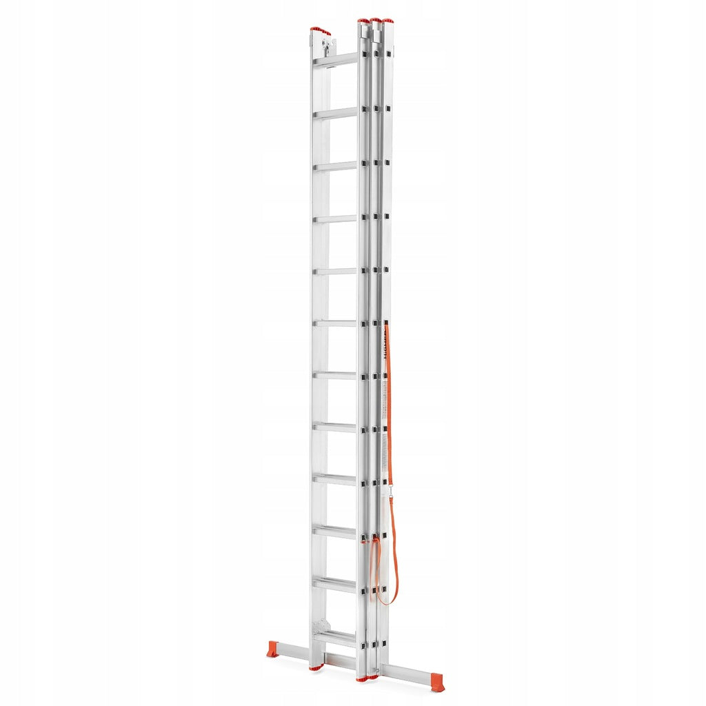 Drabina aluminiowa + GRATIS WIELOFUNKCYJNA na schody 9,5m 3x12 150kg