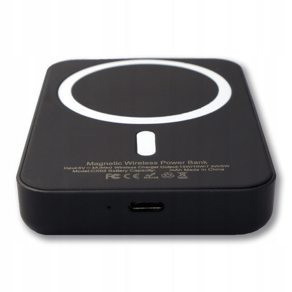 Powerbank Bezprzewodowy MAGSAFE Do IPHONE 11 12 13 14 15 Kompaktowy10000MAH