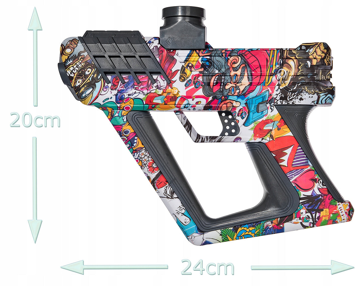 Pistolet Elektryczna na Kulki Hydrożelowe Żelowe 7-8mm Graffiti Bezpieczne