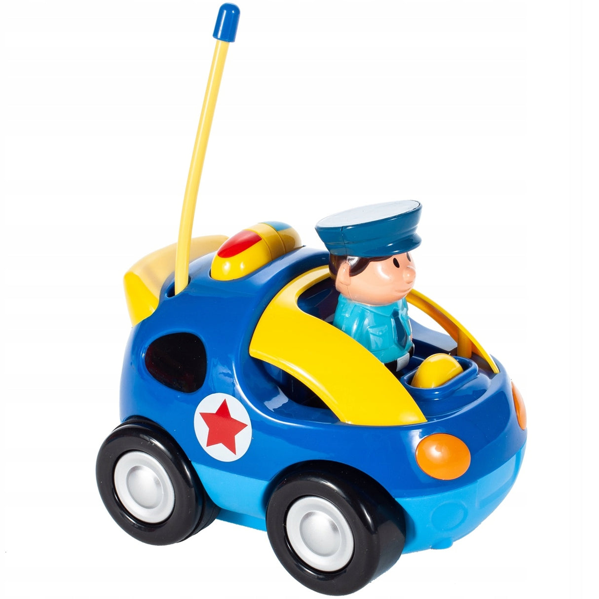 Samochód Zdalnie Sterowany Auto Policja Kierownica dla Dziecka Malucha