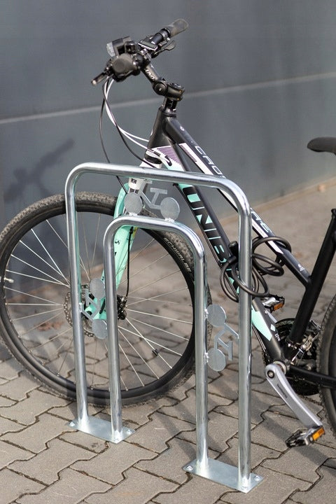 Stojak Rowerowy Parking Na Rower Rowery Ocynkowany Przezroczysty POVES