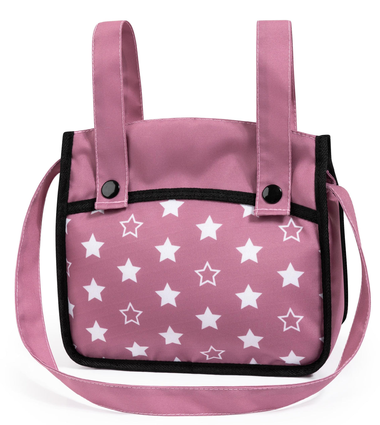 Wózek dla Lalek w Gwiazdki Spacerowy + Lalka Interaktywna 41cm Duży Zestaw