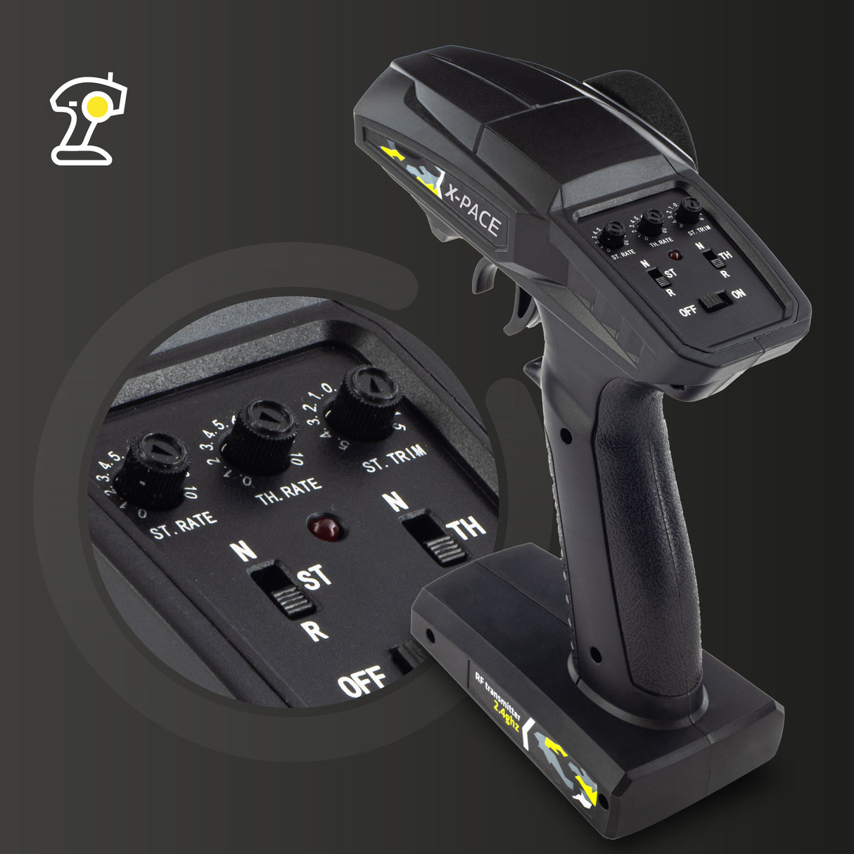 Auto RC Terenowe 4x4 Szybkie LED 2 Baterie 100m Zasięg Skala 1:18 Duży