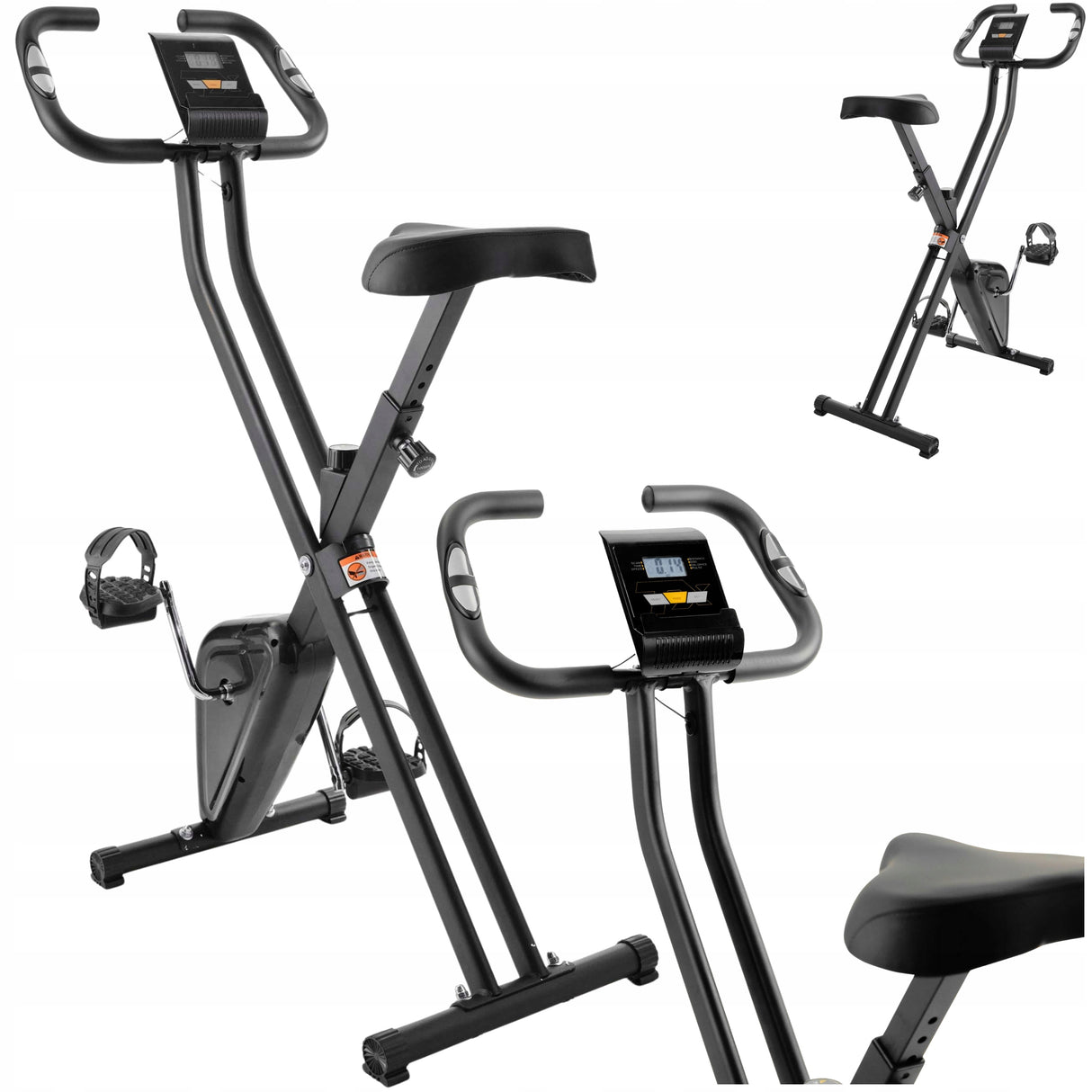 Rowerek Treningowy Stacjonarny Składany do Ćwiczeń Rower Fitness Pionowy