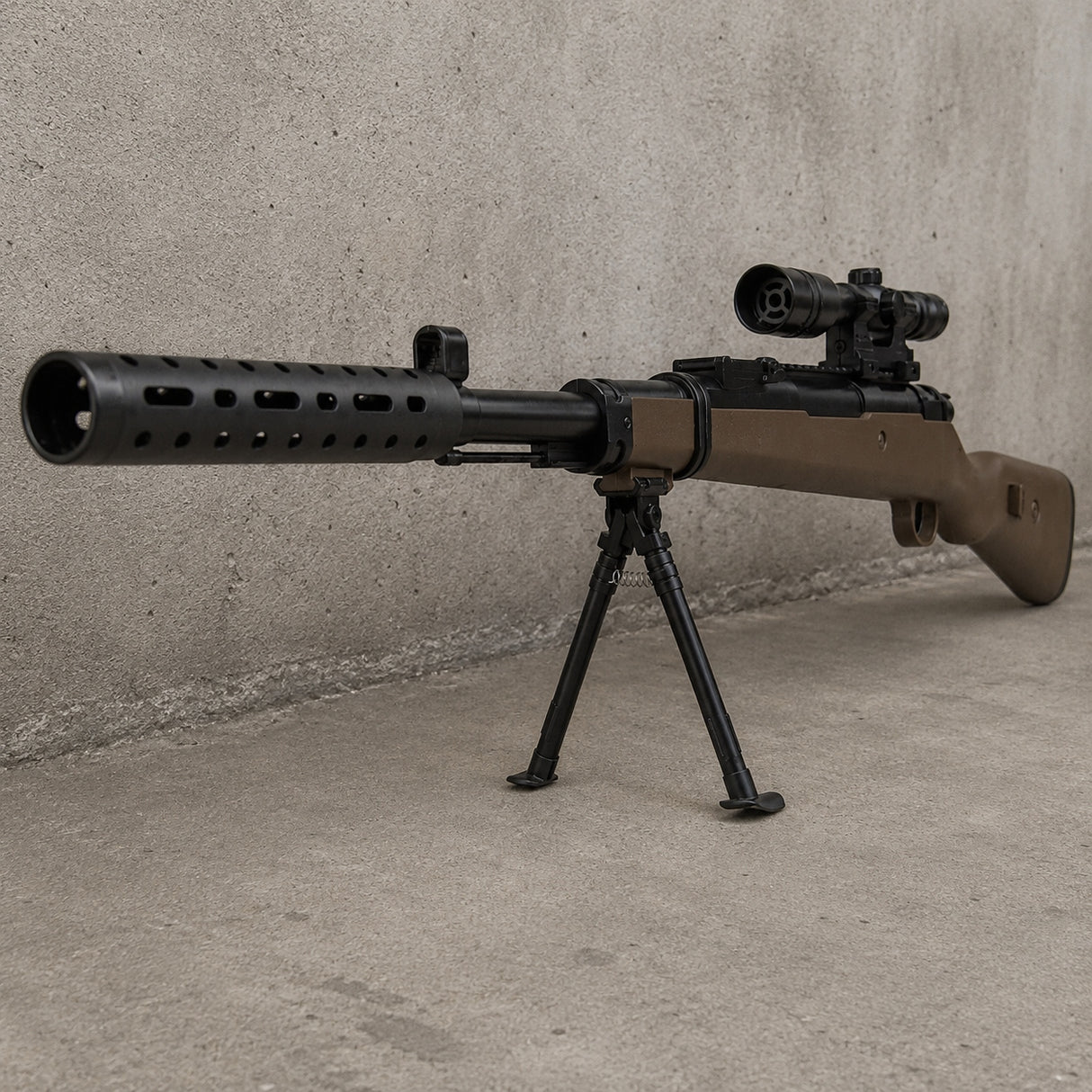 Karabin Snajperski z Lunetą na Kulki Laser 800 Kulek Pistolet 101 cm Zestaw