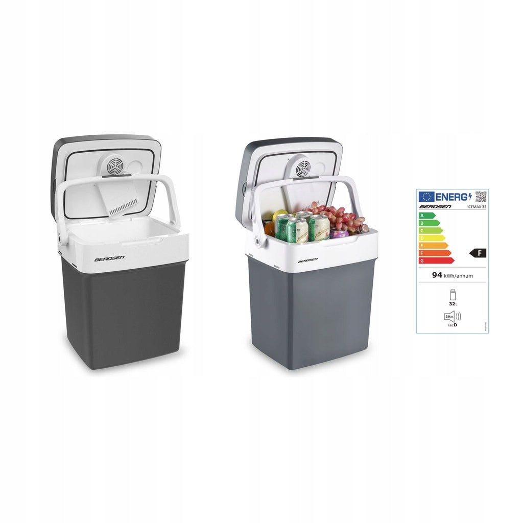Lodówka turystyczna samochodowa grzanie 32 litry 12V/230V USB POVES