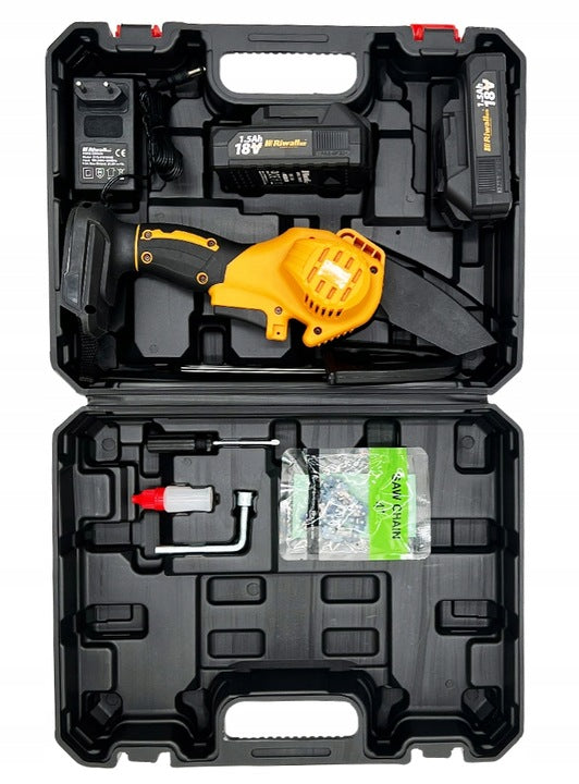 Piła Łańcuchowa Akumulatorowa PRO Silnik 18V Gałęziówka 4" 6" Bezszczotkowy