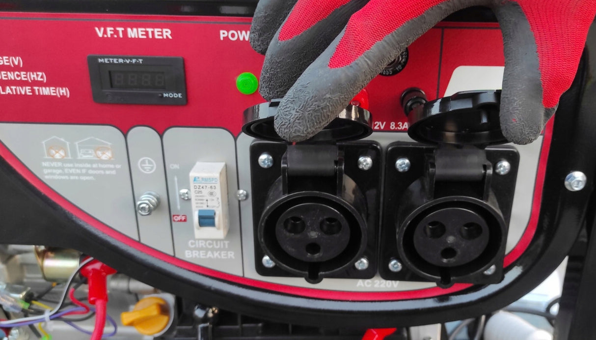 Agregat Generator Prądu Benzynowy Jednofazowy Przenośny 5500W 13KM AVR 25L