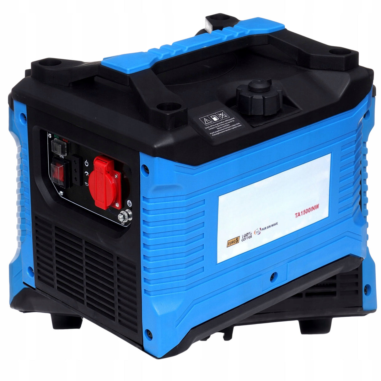 Generator Prądu Agregat Inwertorowy Prądnica 1200W 230V Olej Gratis