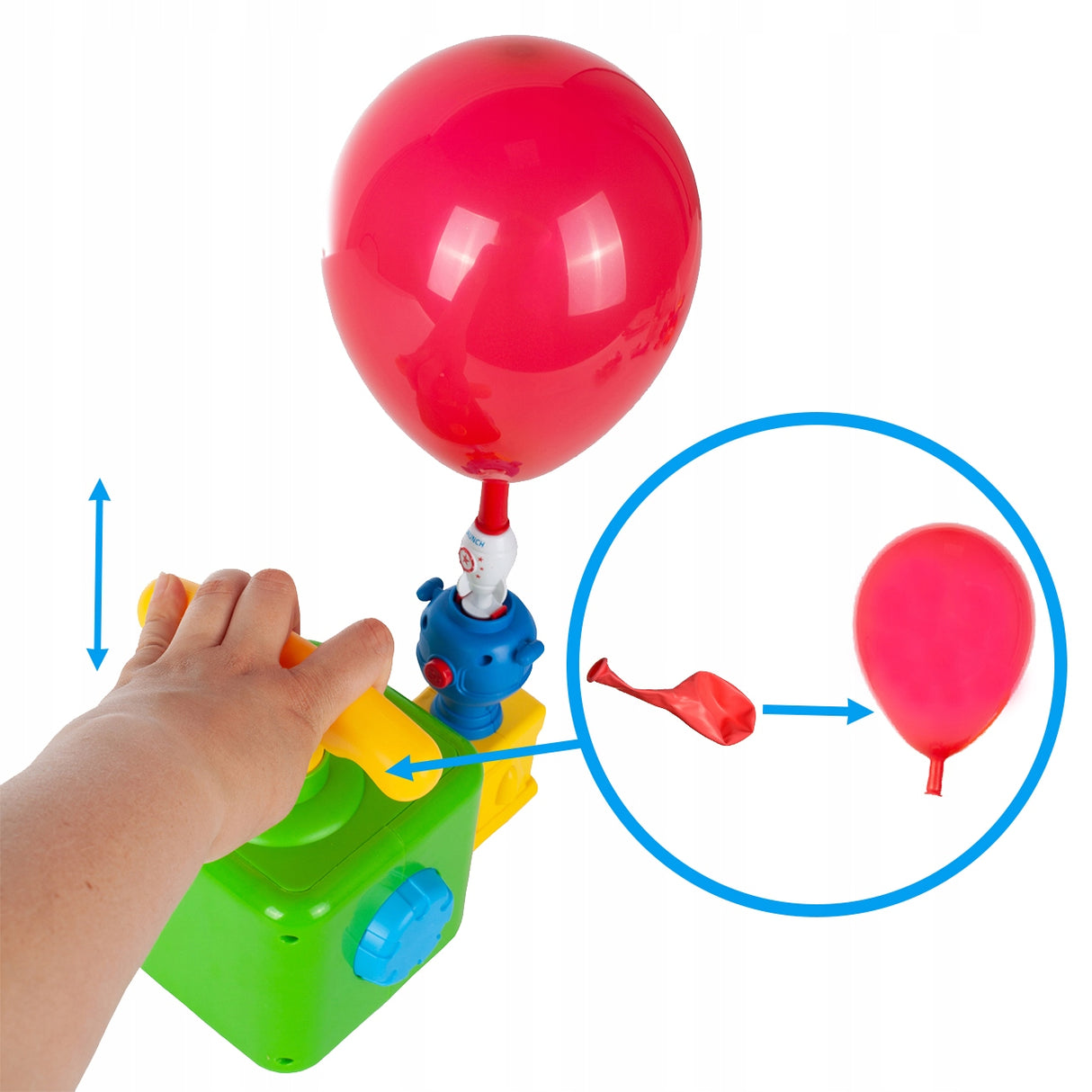 Wyrzutnia Balonowa Aerodynamiczny SAMOCHÓD Prezent Dziecka Święta + GRATIS!