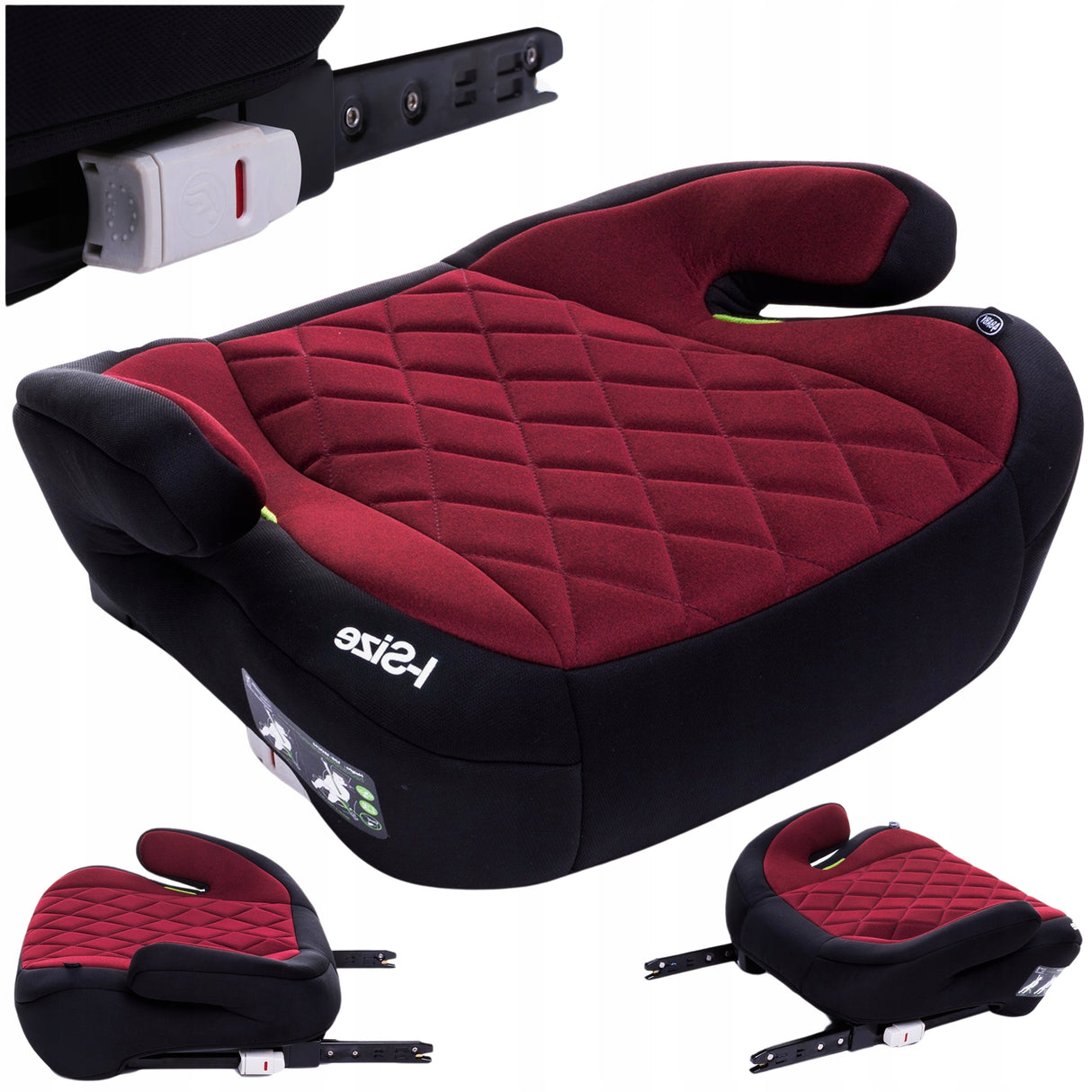 Fotelik Samochodowy Podstawka Samochodowa Booster Czerwony dla Dziecka 36kg