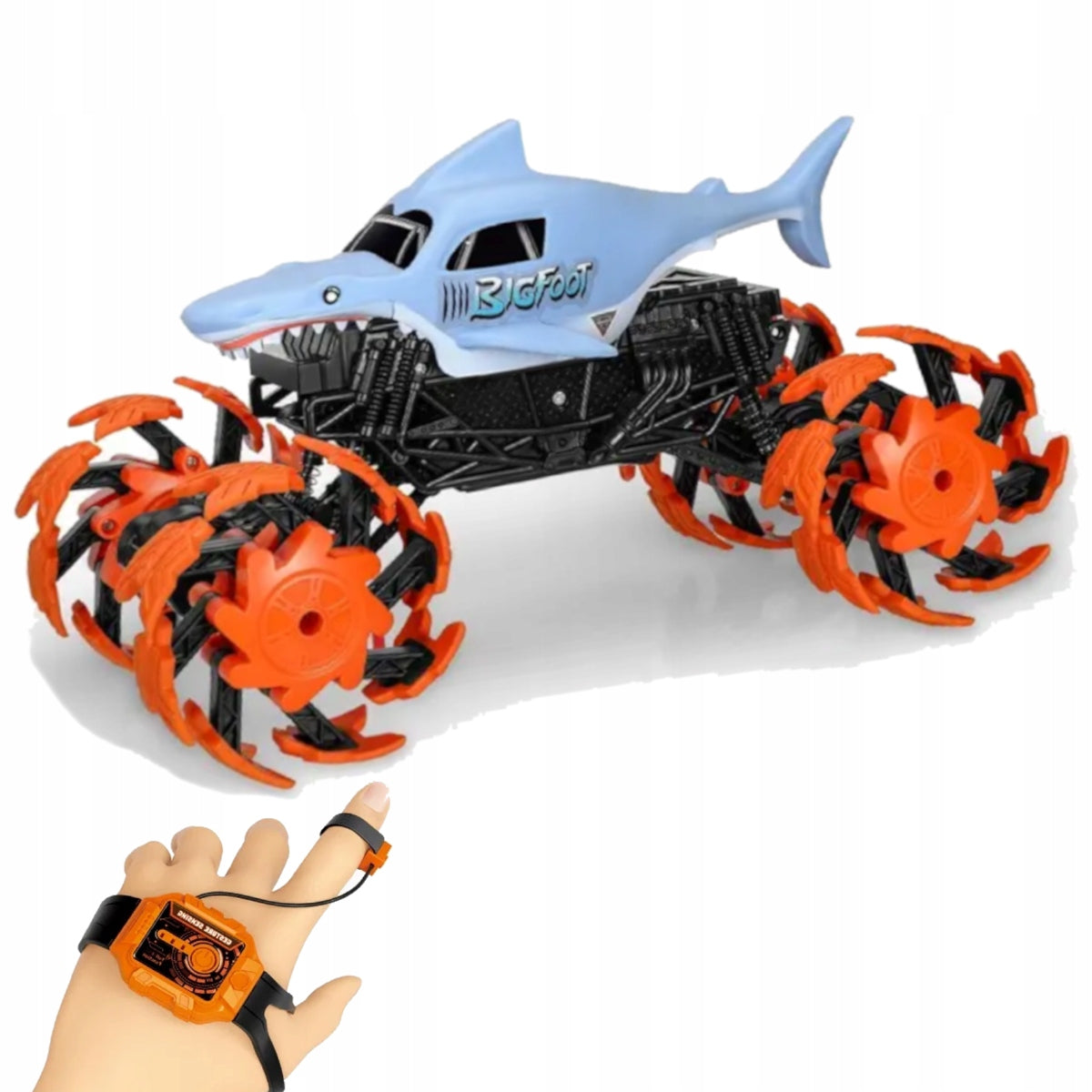 Zdalnie Sterowany Samochód 4x4 Auto RC Sterowanie Gestami LED Wytrzymały