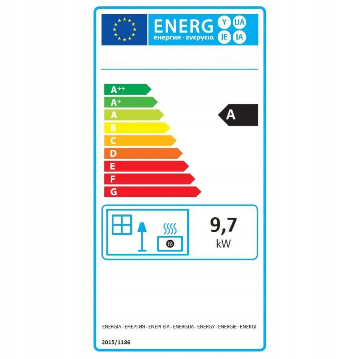 Piec Stalowy Kominek Wolnostojący Koza Moc Maksymalna 12kW Nominalna 9,7kW