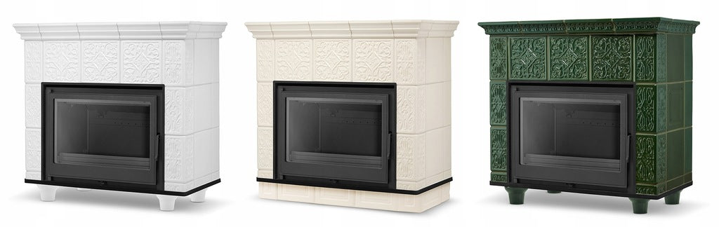 Piec Kominek Piecyk Koza Kaflowy Obudowa Kominkowa 13kW Ceramiczny Stalowy