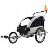 Przyczepka Rowerowa dla Dzieci Jogger do Roweru 2 Osobowa Transportowa 3w1