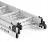 DRABINA ALUMINIOWA 3x10 na schody Udźwig do 150 kg + GRATIS POVES