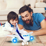 Samolot Interaktywny Pasażerski Boeing Zabawka Dźwięk Światło dla Dzieci