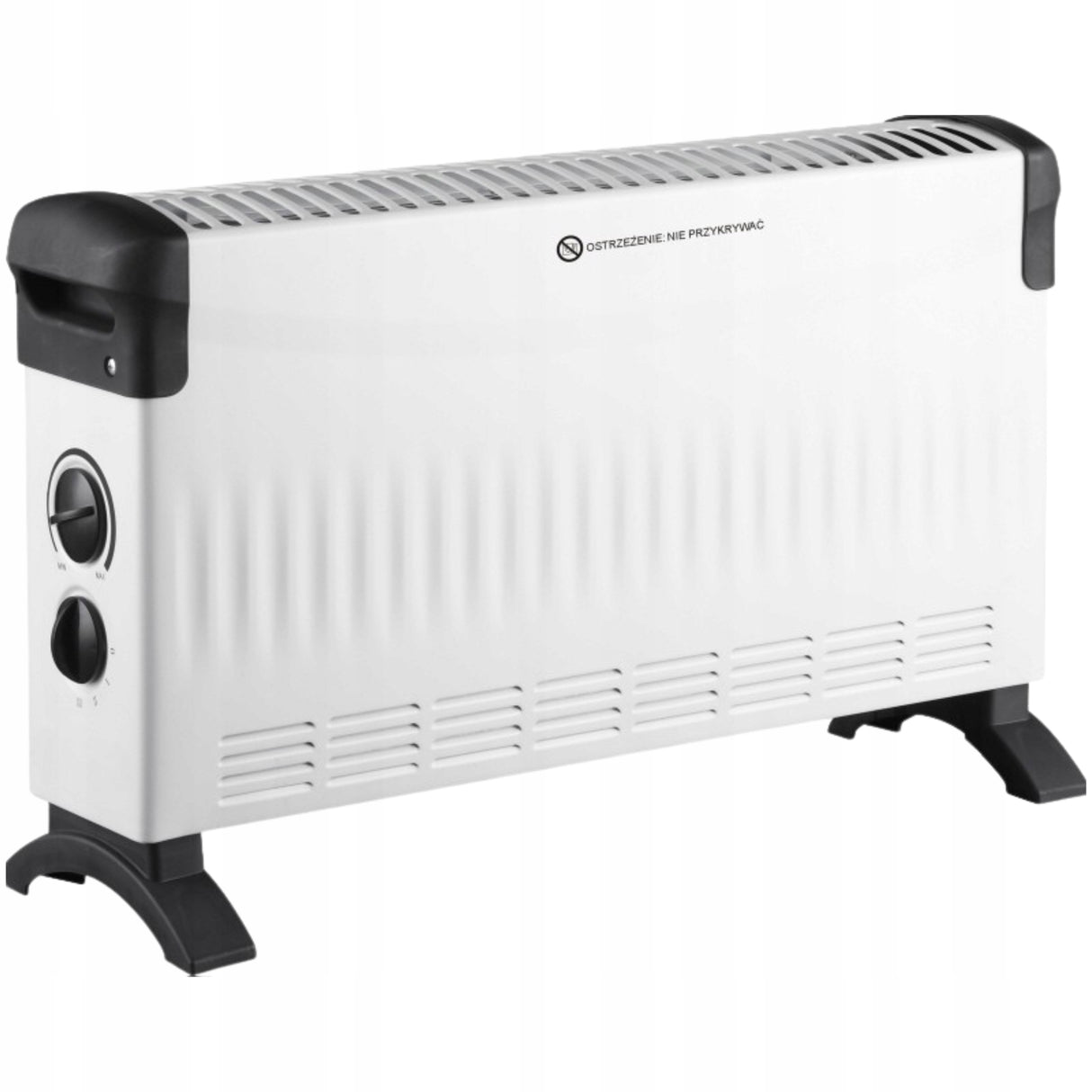 Grzejnik Konwektorowy Elektryczny Energooszczędny Termostat Biały 2000W