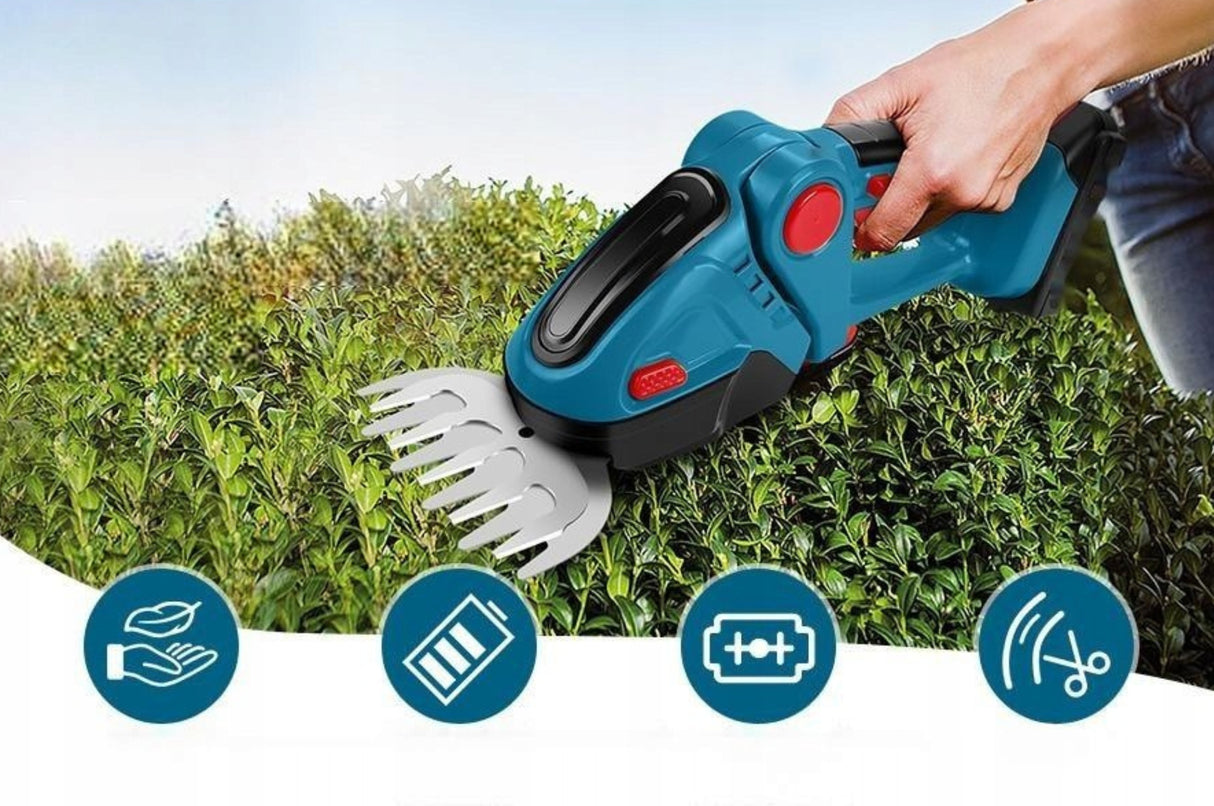 Nożyce Akumulatorowe do Żywopłotu Trawy Krzewów Mocne 2w1 24V+1 X AKU