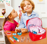 Zestaw Małego Lekarza Doktora Dentysty w Walizce dla Dzieci Drewniany