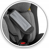 Fotelik Samochodowy Black-Grey 40-150cm 0-36 KG POVES Podstawka dla Dziecka