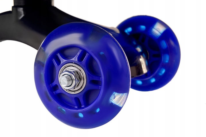 Jeździk Grawitacyjny Świecące Kółka Led Niebieski+ Gratis Stabilny Do 30 Kg