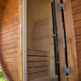 Sauna Ogrodowa z Przedpokojem Zestaw do Samodzielnego Montażu Beczka 340 cm