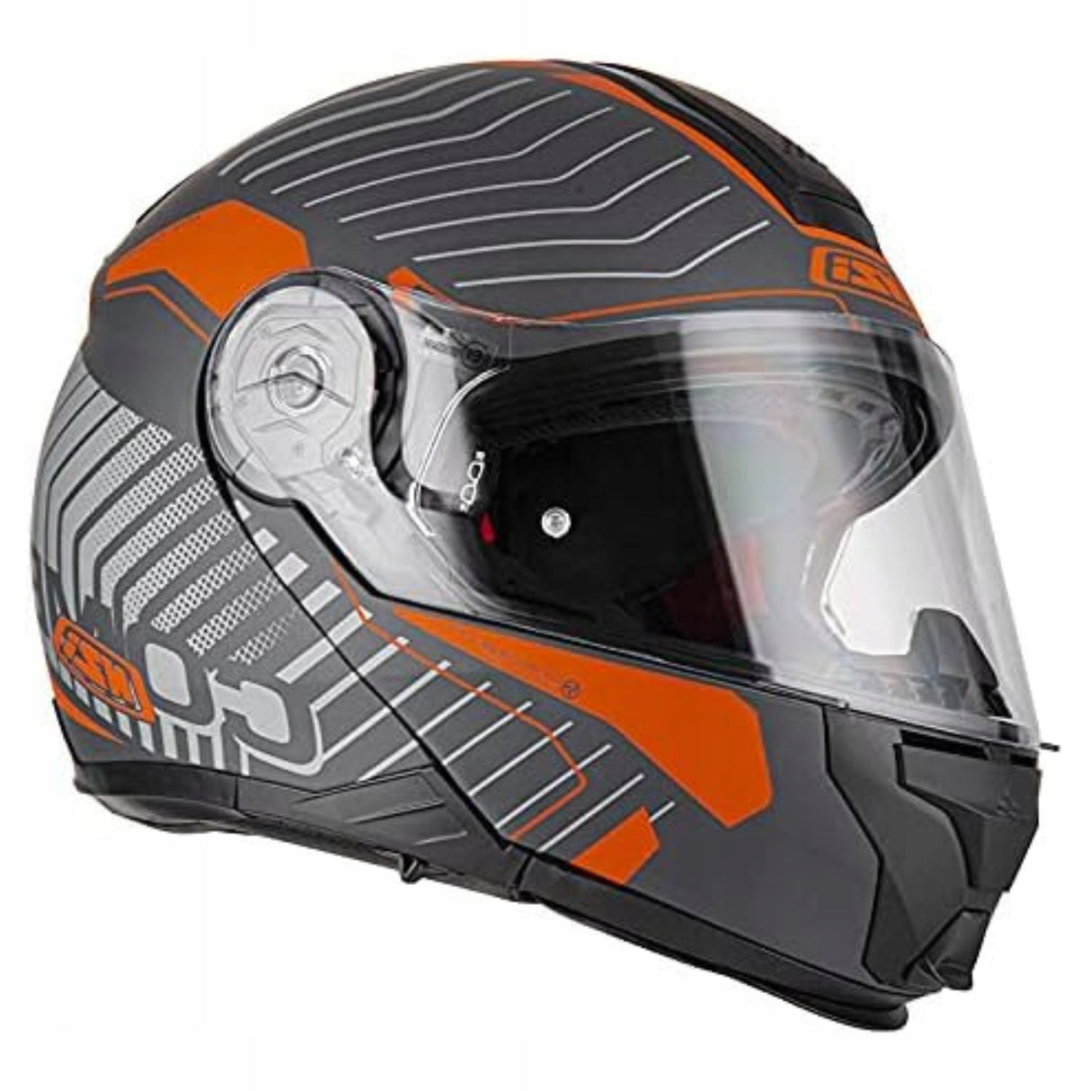 Kask NZI-COMBI-DUO2-SZARO-POMARAŃCZOWY
