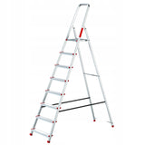 Drabina aluminiowa domowa 8 stopni hak GRATIS produkt POLSKI 3,62 m POVES