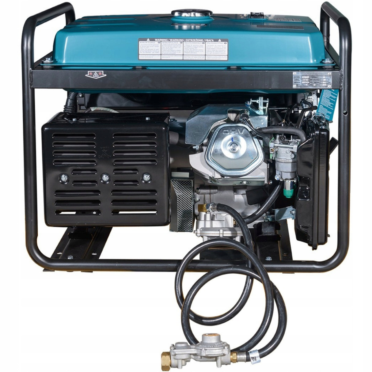 Agregat Prądotwórczy DUAL FUEL 6500W Gaz Benzyna Jednofazowy 230V