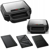 Gofrownica do Kanapek Panini Gofrów Opiekacz Grill Kompaktowy 700 W