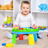 Stolik Interaktywny Edukacyjny Panel Muzyczny Pianinko Koła Zębate Bębenek