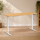 Stół z Regulacją Wysokości EB1M-1106-EU Biały/Klonowy 110 x 60 cm do 60 KG