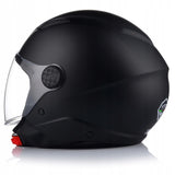 Kask Motocyklowy Otwarty CHOPPER Otwierany VITO UNO Czarny Mat M