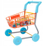Wózek Zakupowy Supermarket Koszyk dla Dzieci Zestaw Sklepowy Akcesoria 50cm