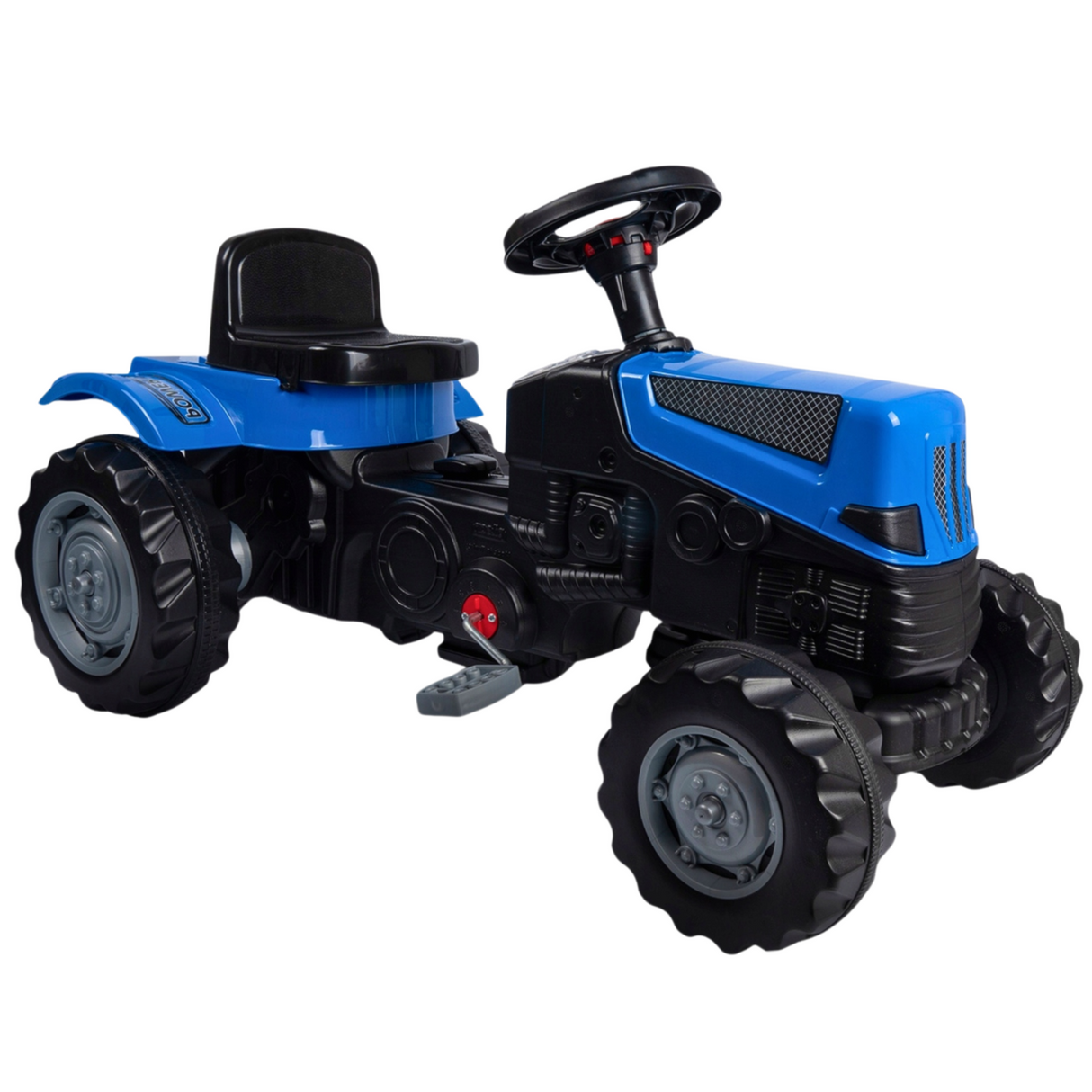 Duży Traktor na Pedały Przyczepa Jeździk dla Dziecka Niebieski TraktorekXXL