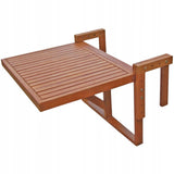 Stolik Balkonowy Wiszący Barkeley 985089 64x65x44/52cm Brązowy Eukaliptus