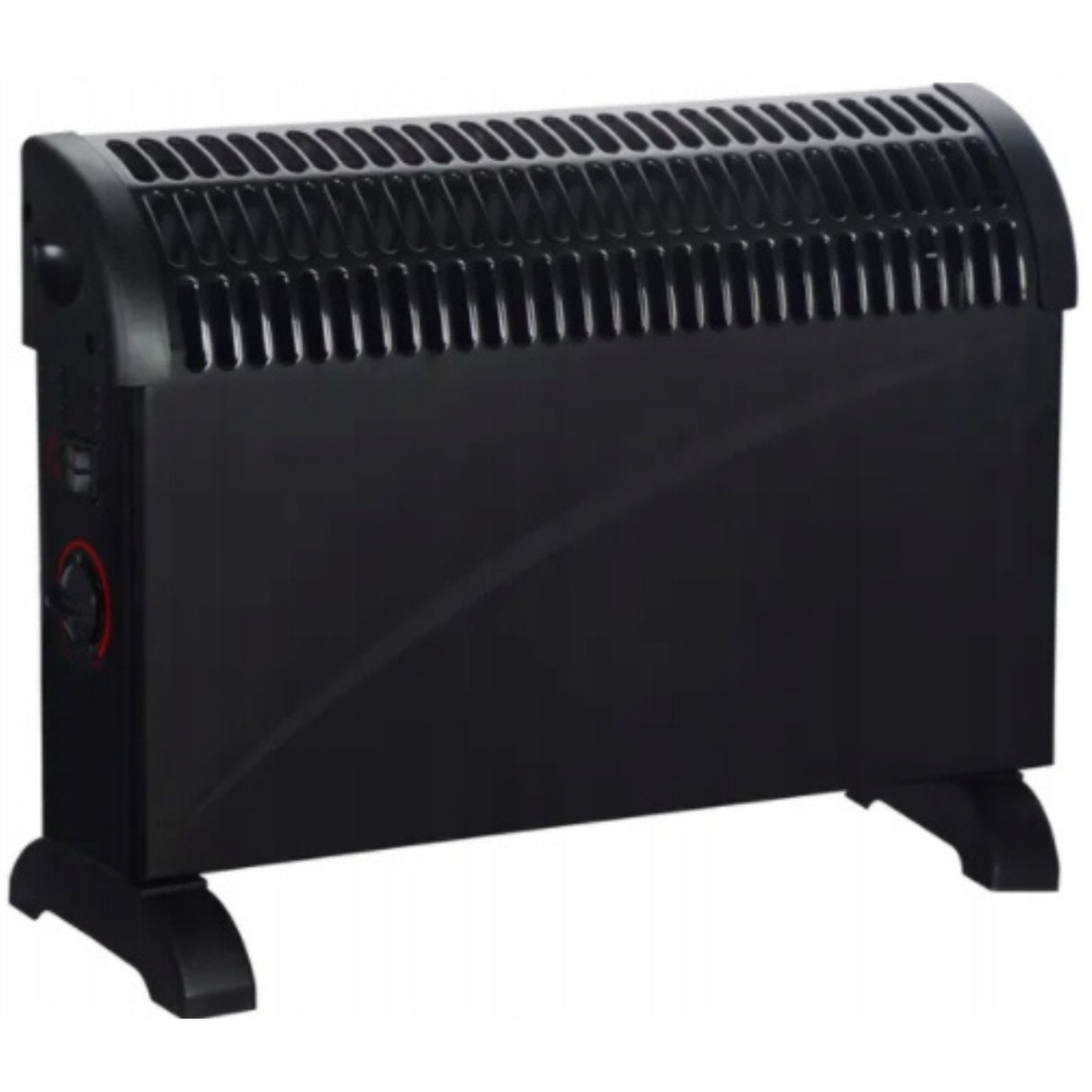 Grzejnik Elektryczny Termostat Konwektorowy 750W 1250W 2000W Czarny 3 Tryby