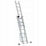 Drabina aluminiowa wielofunkcyjna PRO + GRATIS 3x8 na schody