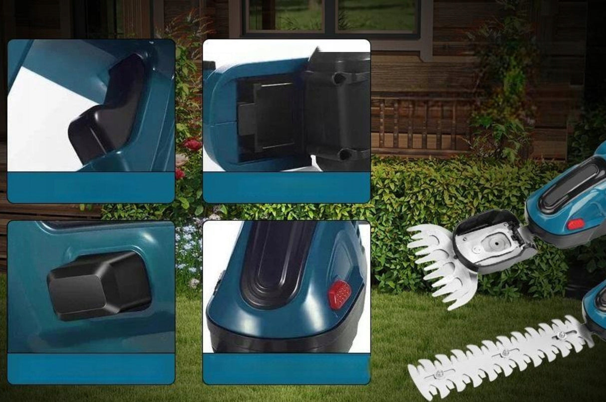 Nożyce Akumulatorowe do Żywopłotu Trawy Krzewów Mocne 2w1 24V+1 X AKU