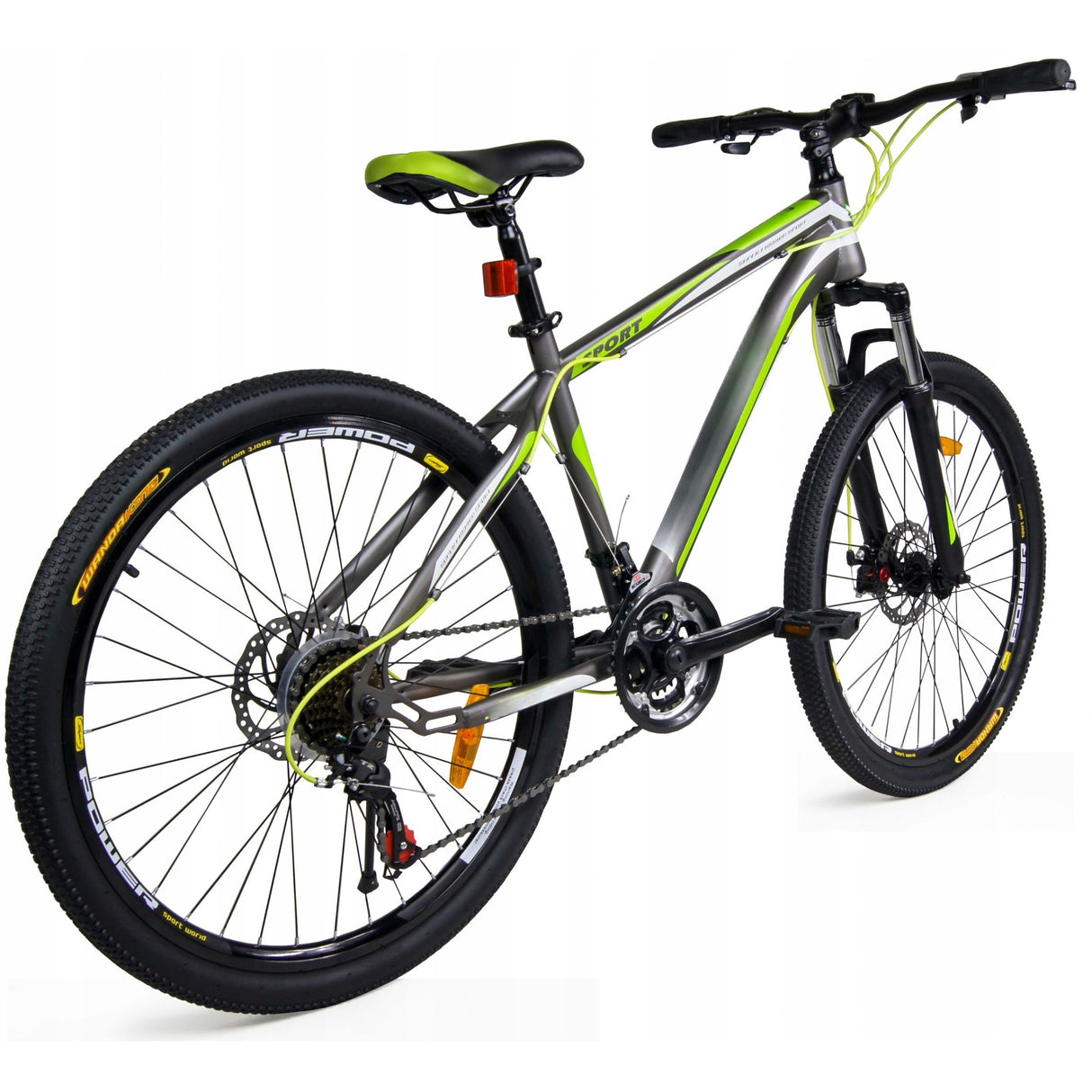 Rower Górski Shimano 21 Biegów 2xTarcze Rama 18" Cali ZIELONY Koło 26" Cali